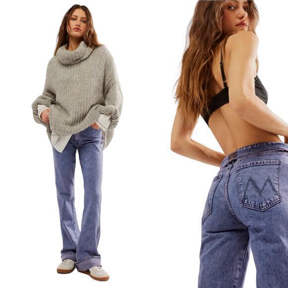 MOTHER The Desperado Heel High Rise Slouchy Jeans Acid‎ Wash Size 26 - Picture 9 of 11